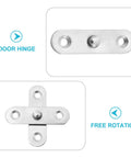 Hidden Pivot Door Hinges Stainless Steel 6 Pack Heavy Duty Swinging Hardware with free rotation and easy install