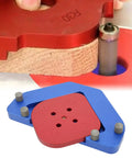 Heavy Duty Aluminum Alloy Router Template With Round Arc Positioning And Angle Guide Used for radius cuts on wood.