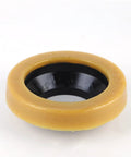 Heavy Duty Butter Wax Ring Kit With Reinforced Bolts Fits 3 Or 4 Inch Pipes, showing thick wax ring with black center.