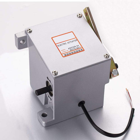 ADC225 24V Electronic Actuator for Generator Genset Engine shown in close-up with wiring visible