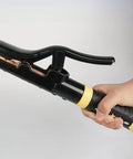 Heavy Duty Copper Welding Clamp For 800 To 1000 Amp Stick Welders High Heat Burn Shield Ground Electrode Holder Super Cool Grip Tool held in hand.