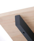 Rock Solid Wall Mounted Shelf Brackets Pack Of Two Heavy Duty Metal Supports Black Steel Finish 12 Inch Arms showing installation angle