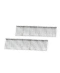 1000 Piece Pack Of Chisel Tip Brad Nails With T Head Design And Galvanized Finish Built Tough For Fine Trim Carpentry And Home Improvement Projects Delivering No Hassle Installation Daily showing stacked clips of smooth galvanized nails.