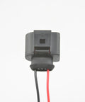 Plug And Play 2 Pin Coolant Level Sensor Connector Pigtail With Pre Crimped Wires 6 Inch Leads, black connector