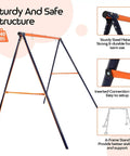 Built Tough Heavy Duty A Frame Swing Stand For Your Backyard With 440 Lbs Weight Capacity Durable Powder Coated Steel Frame