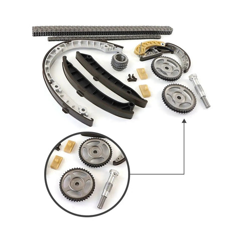 Premium 1 Set Engine Timing Chain Tensioner Guides Kit That Slaps For Panamera S With 3.0T Or 3.6T Turbocharged Engine And Includes 94810516910 Part Number High Strength Alloy Build That Holds Up Better Than OEM, timing chain guides and gears