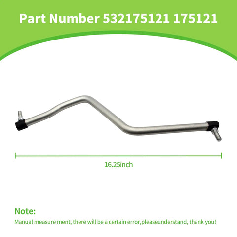 Drag Link Replacement Fits Craftsman LT2000 LTX1000 Husqvarna Poulan Roper Weed Eater Lawn Mowers Sixteen And A Quarter Inch Long Replaces 532175121 175121 917276827 Oregon 45 143 Replacement Part, 16.25 inch steel