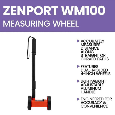 Ace At Garden Layouts With Compact Four Inch Mini Measuring Wheels For Walk Off Distances On Fence Lines, lightweight with adjustable handle.
