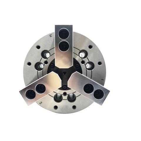 Six Inch Three Jaw Hydraulic Lathe Chuck With Tough As Nails Steel Body And Beast Mode Beefy Lock Tight Grip For Dead Nuts Cnc Metal Work And Smooth Bowl Turning Projects
