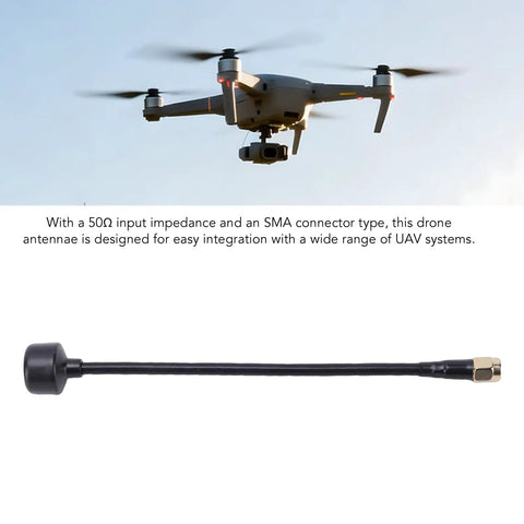 5.8G FPV Antenna With 2.5DBi Gain SMA Connector Right Hand Circular Polarization 150mm Cable Lightweight Compact For Drones