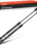 Front Hood Lift Supports And Shock Struts For Ford F-250 F-350 F-450 F-550 Super Duty 2017-2022 Heavy Duty two lift supports with black shafts.