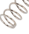 Close-up view of Three Stainless Steel Pressure Springs For Classic Espresso Machines 9 Bar 8 Bar Six Point Five Bar Replacement Kit.