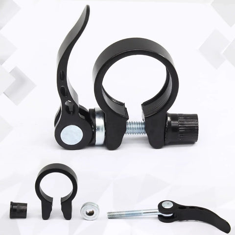 31.8mm Aluminum Bicycle Seat Post Clamp Quick Release Collar Type 1 Hollow Ergonomic Design Lightweight and Secure