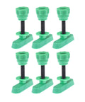Matchfit Dovetail Hardware Kit One Inch Six Piece For Jigs With 360-Degree Motion, green screws and bases