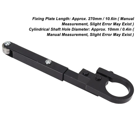 Heavy Duty Angle Grinder To Belt Sander Adapter Conversion Kit For 100Mm 125Mm Grinders Quick No Sweat Install close-up of black fixing plate.