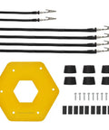 Heavy Duty Soldering Helping Hands Station With Six Flexible Gooseneck Arms And Vise Clips Sturdy Steel Base Non Slip Feet components shown