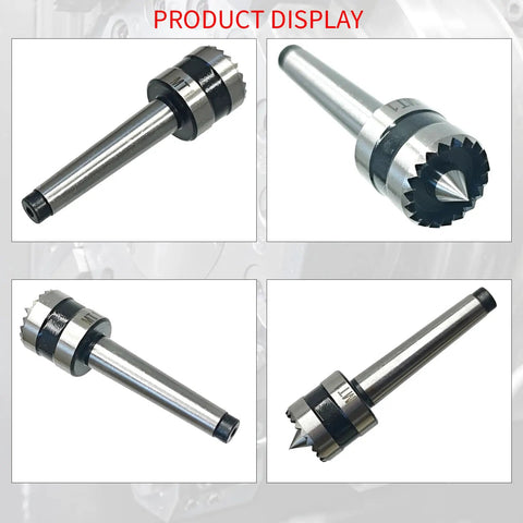 Built Tough MT1 Morse Taper Drive Center With Spiked Seven Eighth Inch Crown Teeth Made From High Quality Steel for precise wood lathe use.