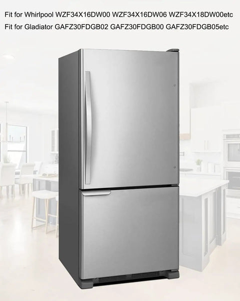 Premium Replacement Freezer Wire Shelf Compatible With Whirlpool Appliances 24 X 16 Inches sturdy metal rack in modern kitchen.