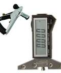 Professional Digital Plane Iron Checker And Jointer Knife Depth Setting Gauge With Strong Magnetic Base shown with digital display and measuring tool.