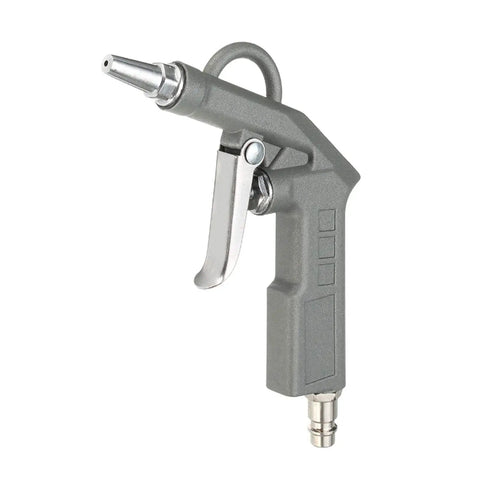 Badass Five Piece Pneumatic Air Tool Kit With Gravity Feed Paint Spray Gun Tire Inflator Pressure Gauge Spiral Hose And Air Blow Tool For Auto Body Repair Vehicle Detailing And Garage Works Built Different Gets It Done air blow tool with metal nozzle and durable grip.