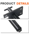 Gimbal bearing puller/installer tool, front and side view, carbon steel with mounting plate
