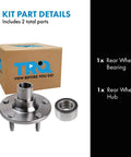 Rear Wheel Bearing And Hub Kit For 4WD Ford Escape 2001 2012 And Mercury Mariner 2005 2011 Includes Rear Wheel Bearing And Rear Hub