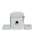 Front view of a 5 Pack Heavy Duty Large Roller Catch Latch for closet doors and cabinets in zinc finish, showcasing surface mount design.