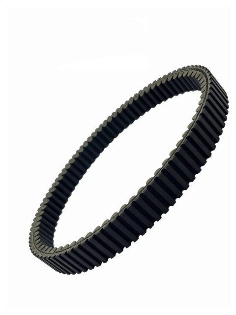 Heavy Duty Double Sided V Drive Belt For Dayang DY350 DY300 DY250 Motorbike Transmission with textured surface design.