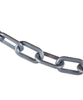 Heavy Hitter Silver Plastic Barrier Chain Link For Crowd Control And Line Management 500 Foot Long durable HDPE rope links