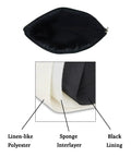 Interior view of Golf Makeup Bag For Women Gift Durable Organizer Pouch With Zipper Golf Themed Toiletry Bag showing materials