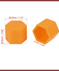 Universal 21mm Orange Silicone Wheel Nut Covers 20 Pack For Lug Bolts Rim Caps Car Tires Accessories Easy Install Durable Rubber Caps