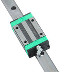 Close-up of Built Tough 2 Pack 1200mm HGR20 Linear Guide Rails showing mounting detail for DIY CNC kit