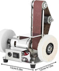 Upgrade Your Workshop With This Versatile Mini Electric Belt Grinder And Sander. Compact benchtop tool for grinding and polishing.
