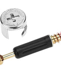 Top Shelf Eccentric Cabinet Connectors, 50 Pairs Of M6 X 40 Mm Zinc Alloy Screw In Dowels, No Sweat Assembly For 19 Mm Panels hardware parts.