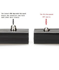Close-up of two extension rods from All In One Spare Tire Tool Kit With Jack Handle And Lug Wrench, showing upgraded design.