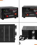 Front and side view of Beefy 12 Amp Linear Regulated Benchtop Power Supply with 12V DC output for home lab setup.
