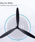 Alloy fan blade of Straight Up Heavy Duty Industrial Humidifying Misting Fan for powerful airflow and low noise.