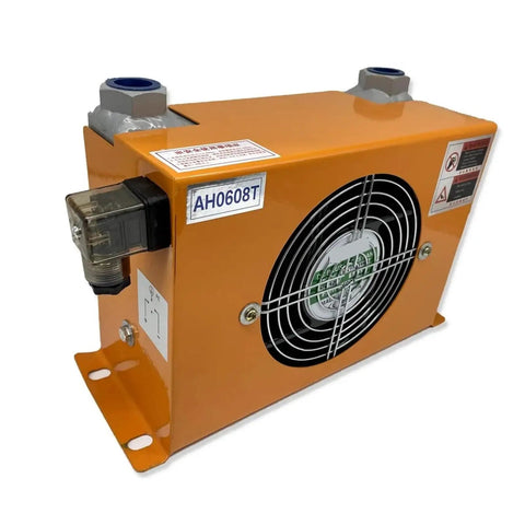 Beefed-Up Hydraulic Air Cooler For 200 L/min Oil Radiator With Heat Exchanger For Hydraulic Press Machines, side view