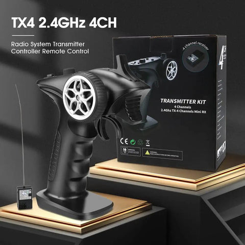 2.4GHz RC Controller 4CH Remote And Receiver Digital Radio Transmitter with packaging
