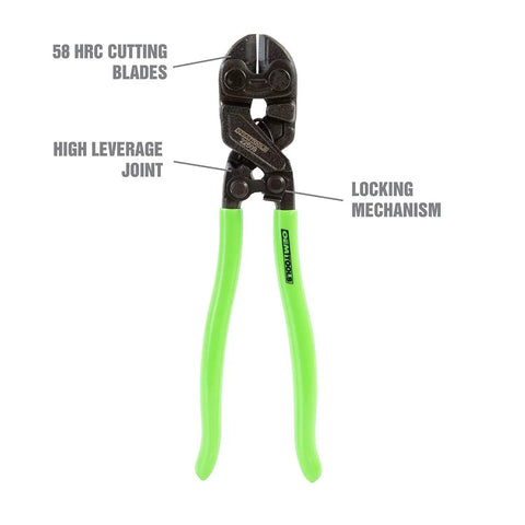 Beefy 8 Inch Heavy Duty Bolt Cutter With Induction Hardened Blades For Nails Locks Rivets And Fence Work Tough Wire Cutting For Scaffolding