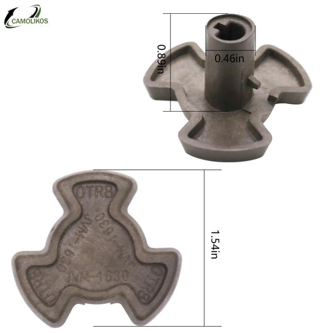 Turntable Motor Coupler Replacement For GE Kenmore Hotpoint Microwave Ovens Plug And Play Easy Install Durable OEM Style Part Cross Ref 942560 AP3416049 PS651211 EAP651211 Compatible With LVM1750DM1BB JNM1541DN1WW JVM1540DN1BB JVM1540DN2WW, gray 1.54in coupler
