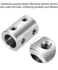 Rigid 8mm To 8mm Shaft Coupler Connector, 22mm Long By 14mm Dia Steel Joint, Heavy Duty Coupling Set For 3D Printers And DIY Projects, Includes 24 Screws And Hex Wrenches, 6 Pcs. stainless steel shaft coupler with set screw holes