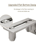 Stainless Steel Sliding Door Guide For Barn Doors 1 Pack With Flush Bottom Design Fits Doors Up To Two And One Eighth Inches Thick