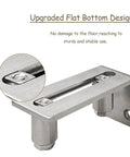 Stainless Steel Sliding Door Guides Floor Mount With Adjustable Rollers, flush bottom design, 304 stainless steel material, wall mounted
