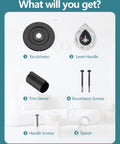 Moen Chateau Shower Trim Kit For Single Handle Valve With Matte Black Finish No Brainer Pull On Push Off Knob Compatible With 1220 And 1225 Cartridges Clear Hot Cold Labels On Knob And Escutcheon Includes Escutcheon Plate Cartridge Not Included, parts shown