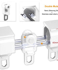 Heavy duty ceiling or wall mounted curtain track kit with silent rollers delivers smooth, whisper-quiet sliding for room dividers and curtains, weatherproof and rustproof aluminum construction for indoor and outdoor use