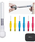 HT250-5 Connector Inspection Tool Kit With Socket And Pin Tips Pro Grade At Home Electrical Tester For Automotive Connectors Terminals And Retention Tests Includes 3 Pairs Of Sockets And Pins, aluminum tool with 6 color-coded tips and carrying case