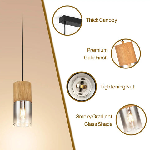 Adjustable Pendant Lamp With Frosted Gold Glass Shade Three E26 Bulbs Farmhouse Chandelier details with thick canopy and gold finish
