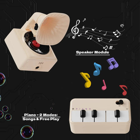Electric Circuit Kit For Kids With Over 380 Hands On Projects STEM Electronics Toy For Boys And Girls Kid Friendly Awesome Fun Educational Gift For Christmas Stocking Stuffers And Birthday Presents speaker module and piano components