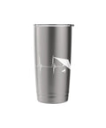 Hang Gliding Heartbeat Pulse Line EKG Stainless Steel Insulated Tumbler For Sky Aces, Adrenaline Junkies, And Cloud Riders